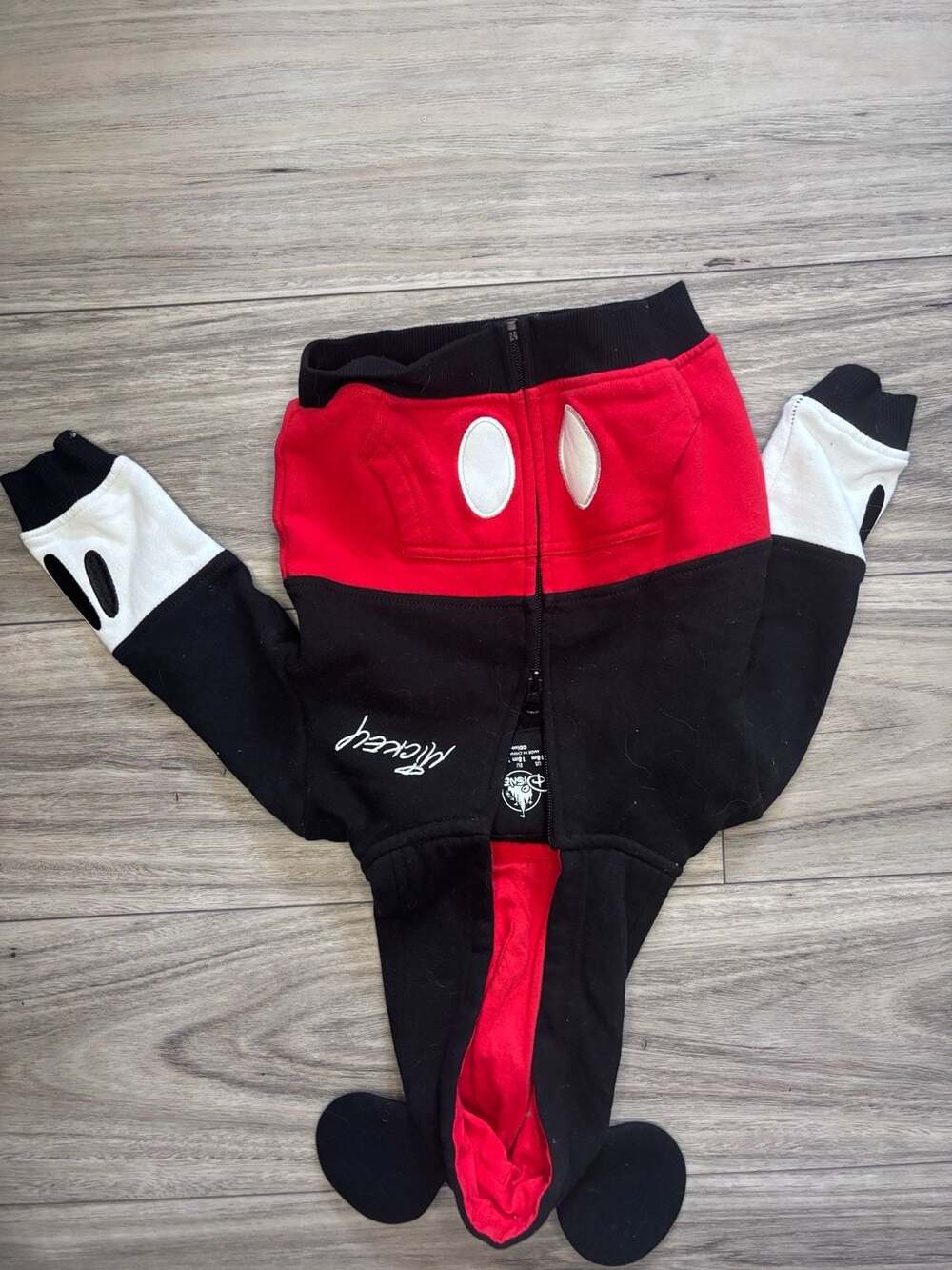 Disney Mickey Mouse Character Hoodie Sweatshirt Size 18M